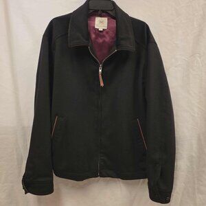 MAUS & HOFFMAN SUPERFINE WOOL COAT. FABRIC BY ING LORO PIANA & C. ITALY. SIZE XL